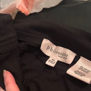 Philosophy Elegant Black Trousers